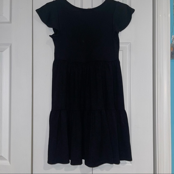 S Black Tiered Dress with flowy sleeves and tie in the center - Picture 4 of 4
